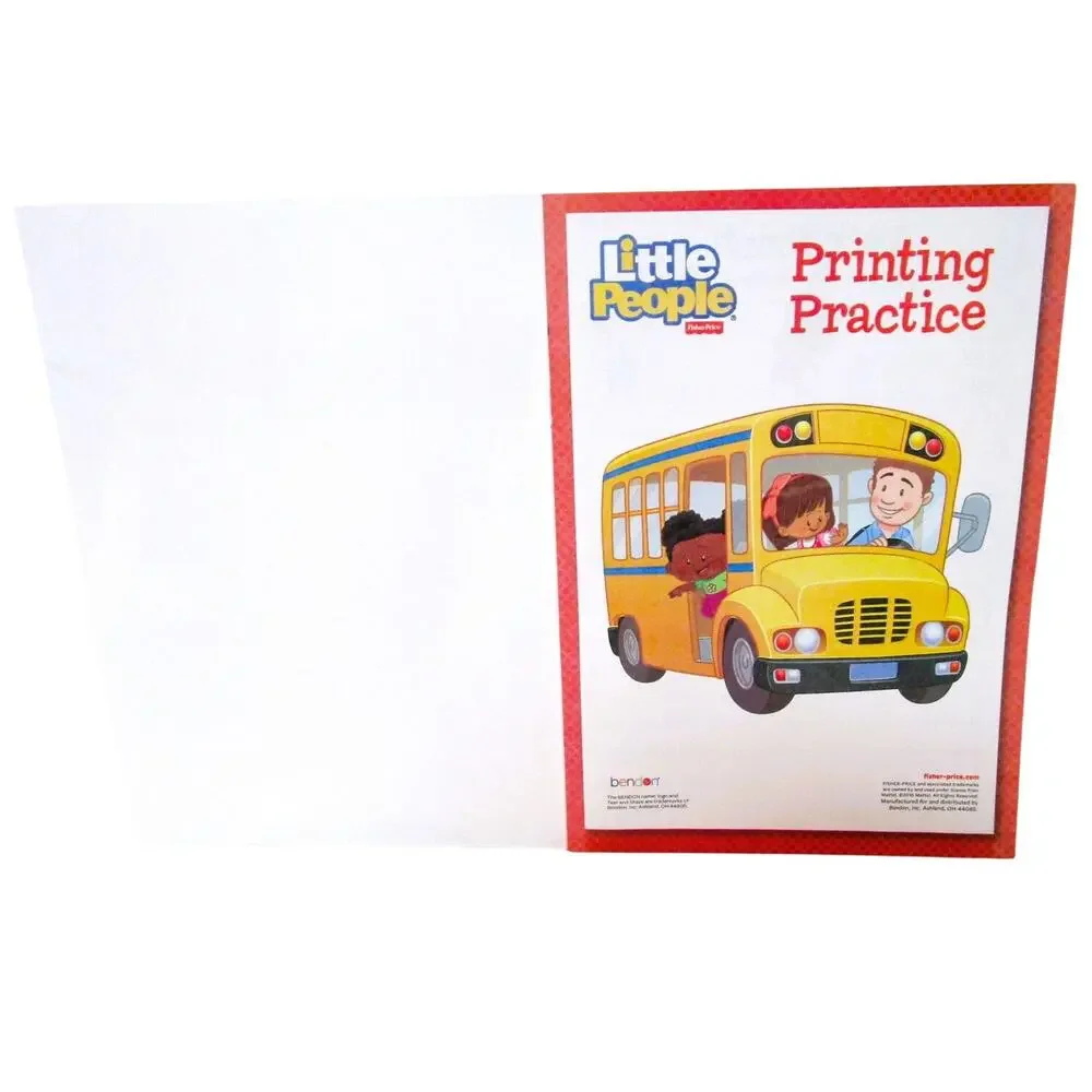 Fisher Price PRINTING PRACTICE WORKBOOK Bendon Publishing 2016 Homeschool